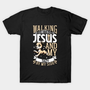 Jesus and dog - Tazy T-Shirt